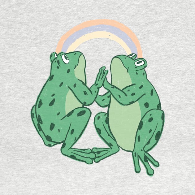 frog rainbow by annyamarttinen